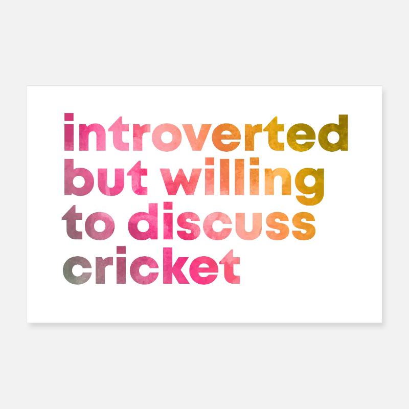 Kricket Poster 60x40 cm