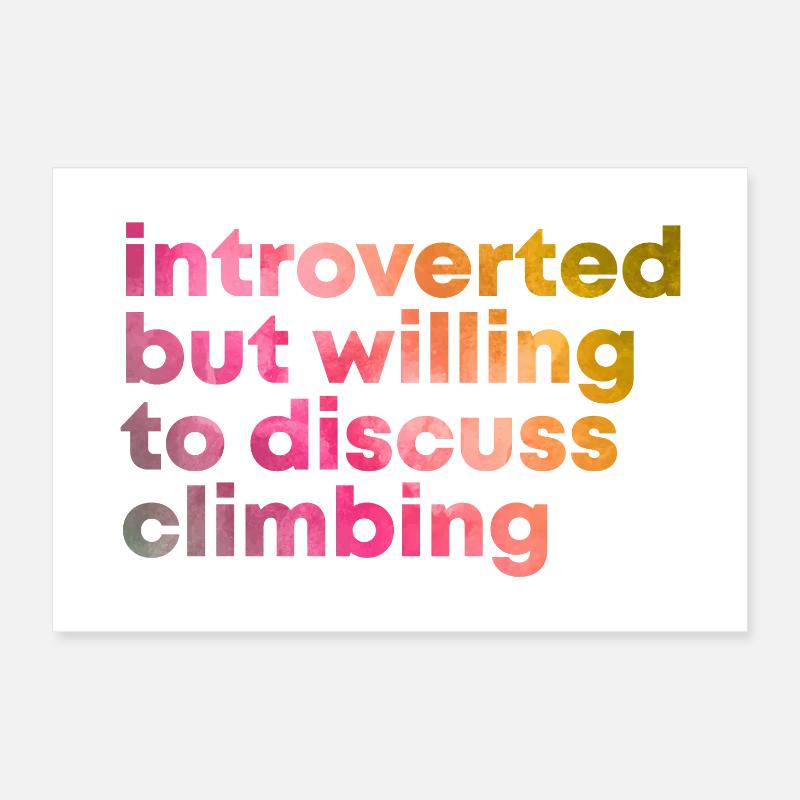 Climbing Climbing Poster 24" x 16" (60x40 cm)
