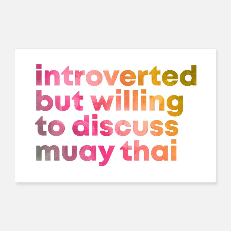 Muay Thaï Poster 60 x 40 cm
