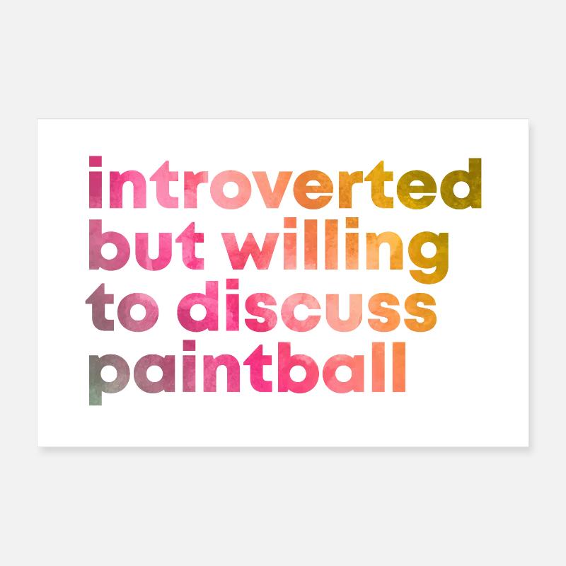 Paintball Poster 60 x 40 cm