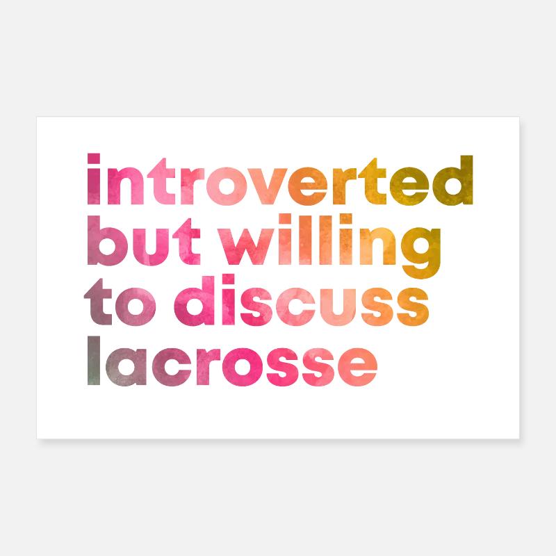Lacrosse Poster 60x40 cm