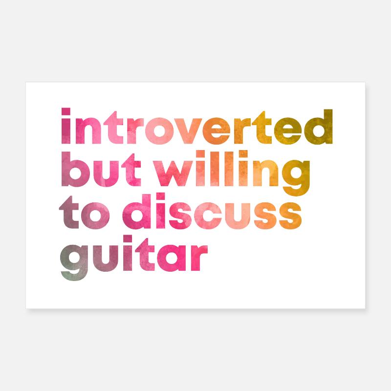 Gitarrist Poster 60x40 cm