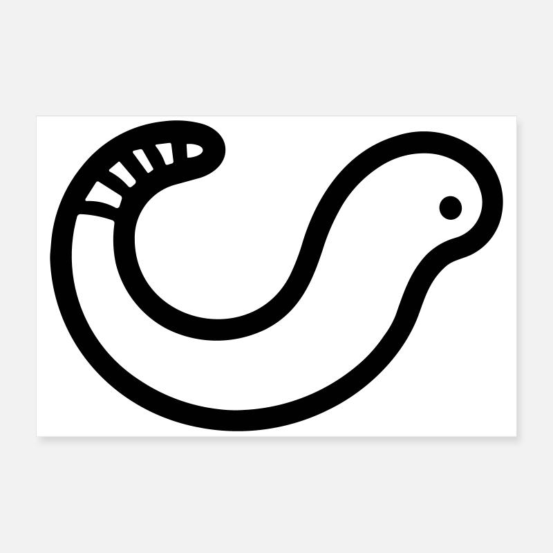 ver de terre Poster 60 x 40 cm