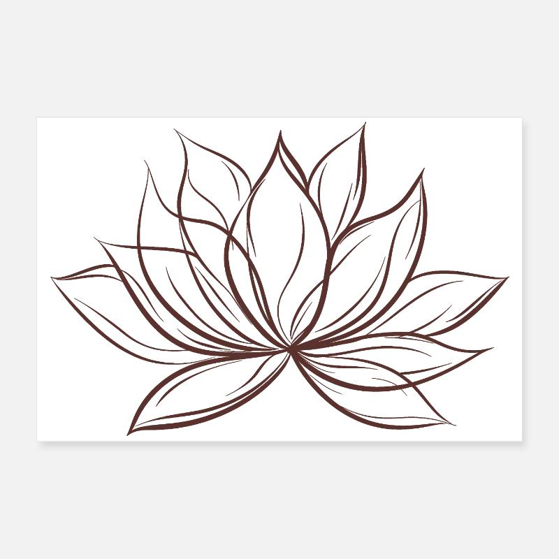 fleur de lotus Poster 60 x 40 cm