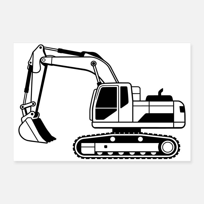 Bagger Poster 60x40 cm