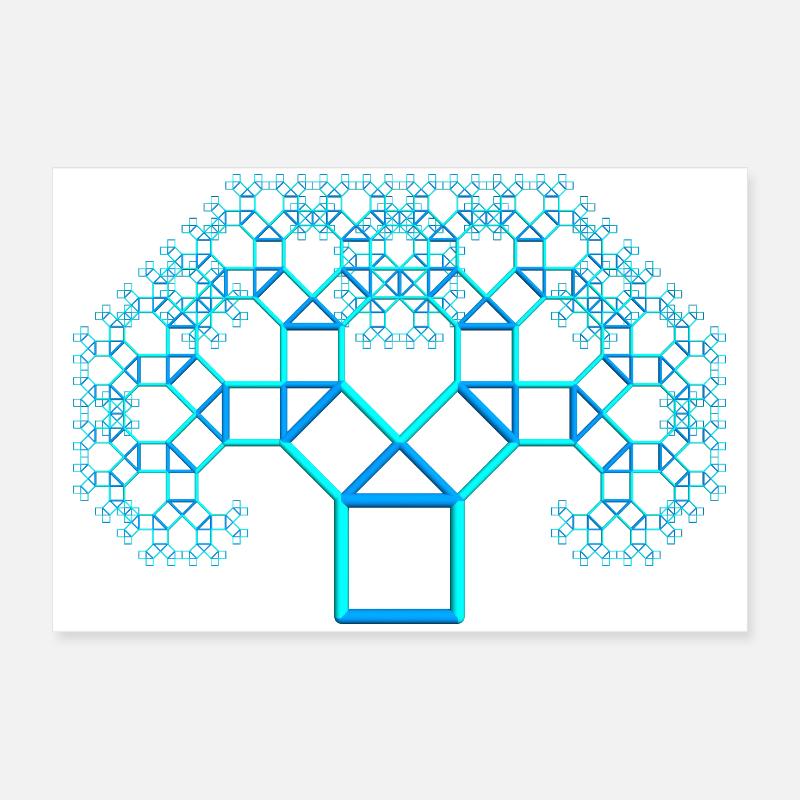 pythagore arbre Poster 60 x 40 cm