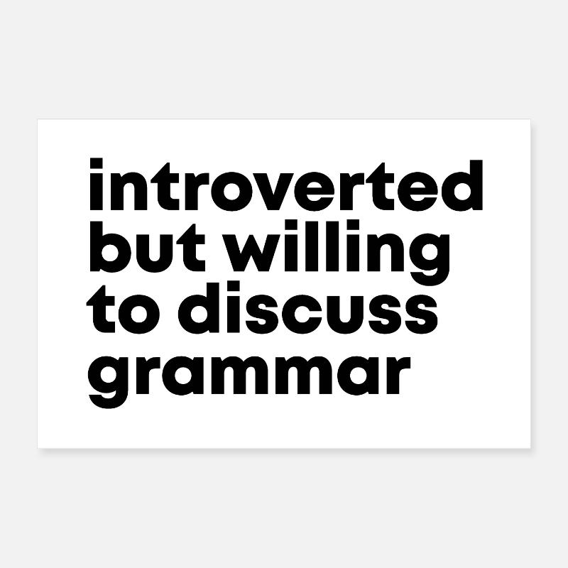 Grammar Poster 24" x 16" (60x40 cm)