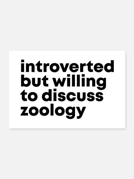 Zoology - Poster 24" x 16" (60x40 cm) - white - Front