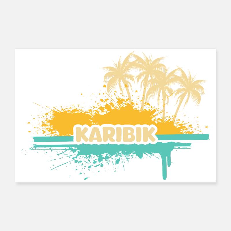 Vacation Caribbean Poster 24" x 16" (60x40 cm)