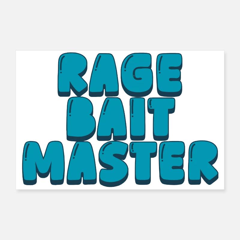 Maître de la rage bait Poster 60 x 40 cm