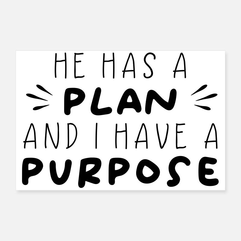 Plan & Purpose Poster 60x40 cm