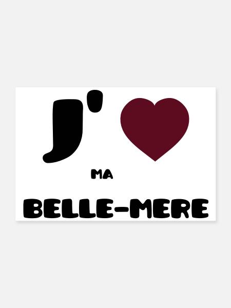 Ich liebe meine Mutter (V) - Poster 60x40 cm - Weiß - Vorne