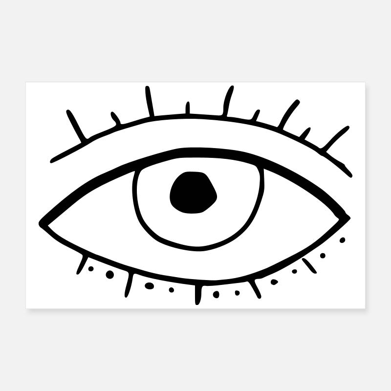 Oeil Poster 60 x 40 cm