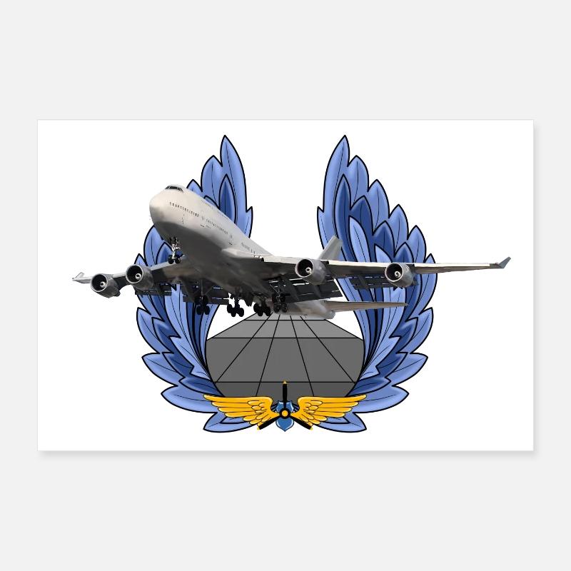 B 747 Poster 60 x 40 cm