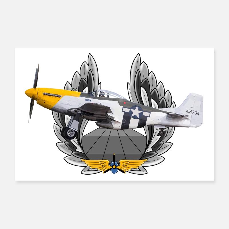 P-51 Poster 60 x 40 cm