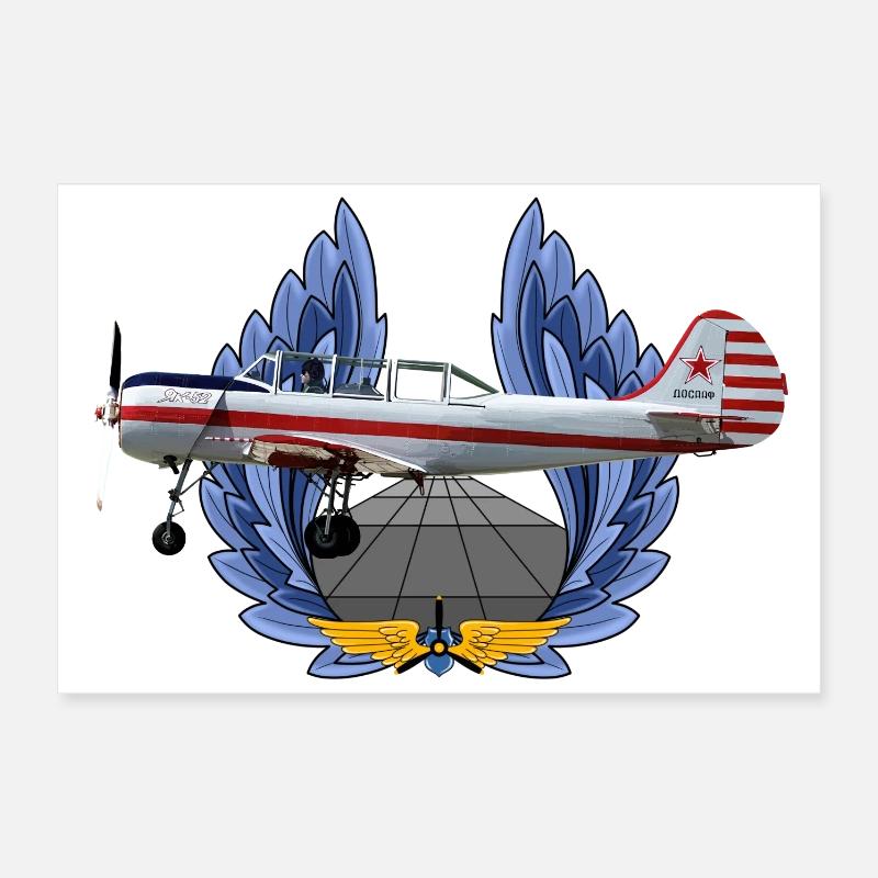 Yak-52 Poster 60x40 cm