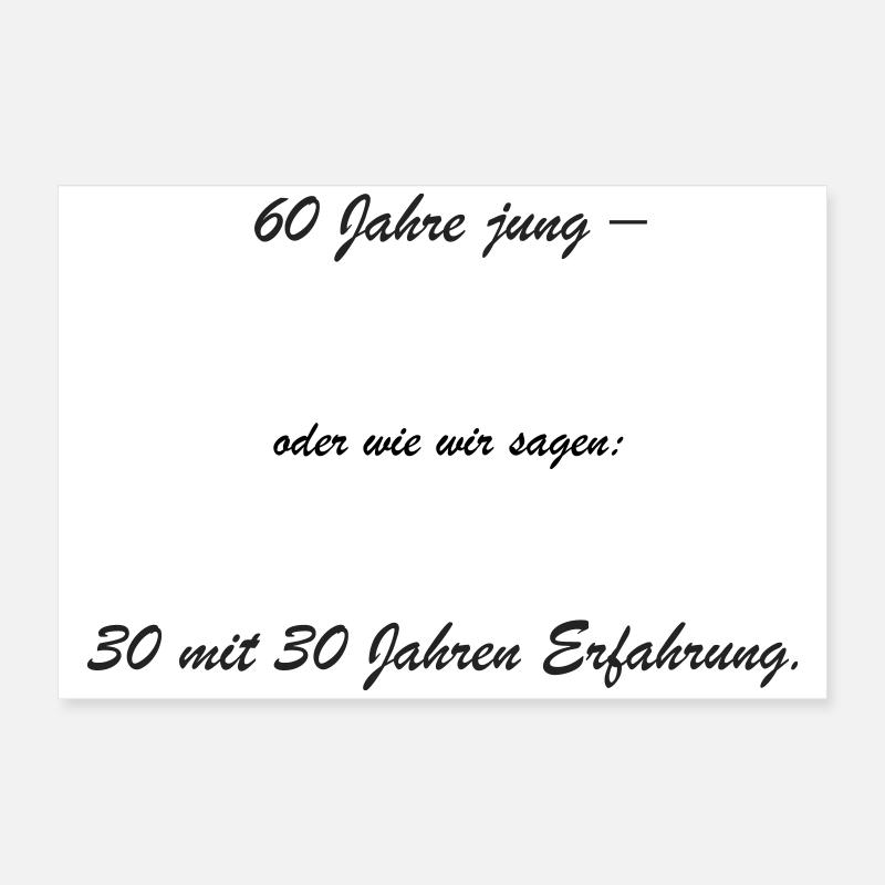 60 ans – 30 ans d’expérience Poster 60 x 40 cm