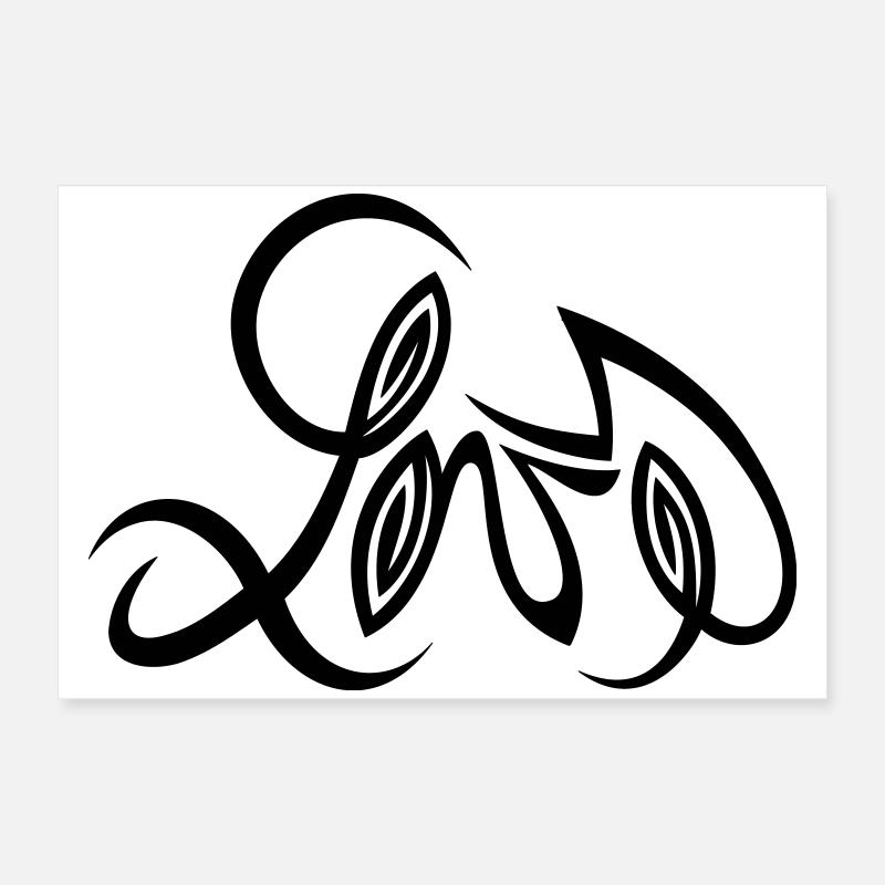 Design d’amour réalisé par Cean Poster 60 x 40 cm