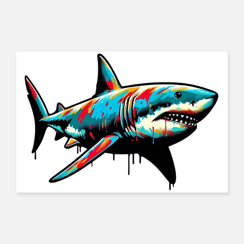 Requin Poster 60 x 40 cm