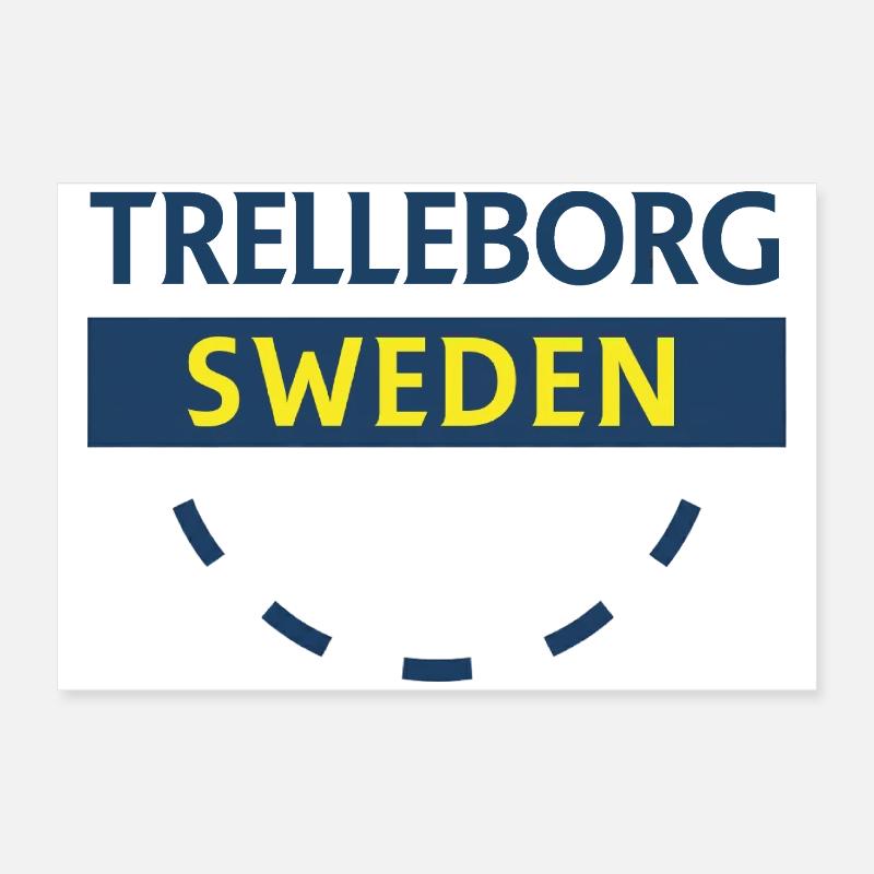 Trelleborg Suède Logo Arc Poster 60 x 40 cm