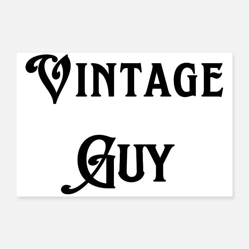 Vintage Guy Poster 24" x 16" (60x40 cm)