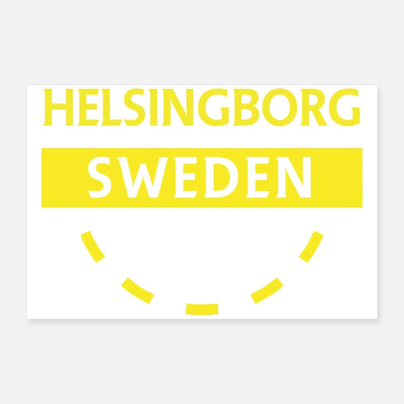 Helsingborg, Suède, Écusson Poster 60 x 40 cm