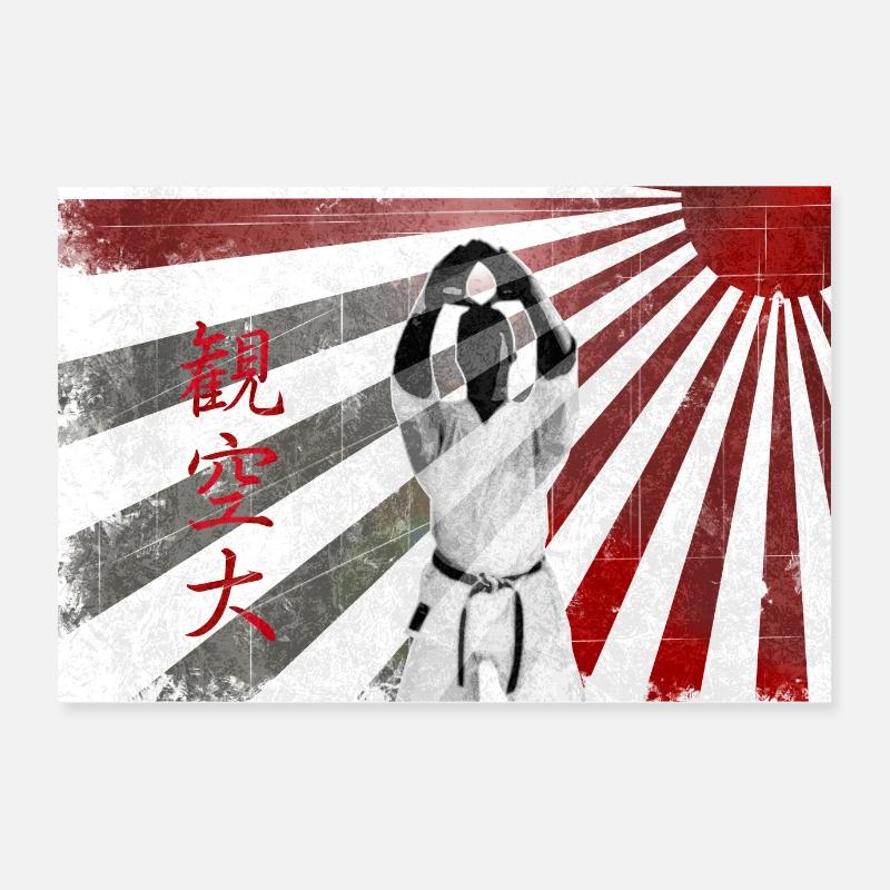 Kanku Dai Karate Do - Poster 60x40 cm - bianco