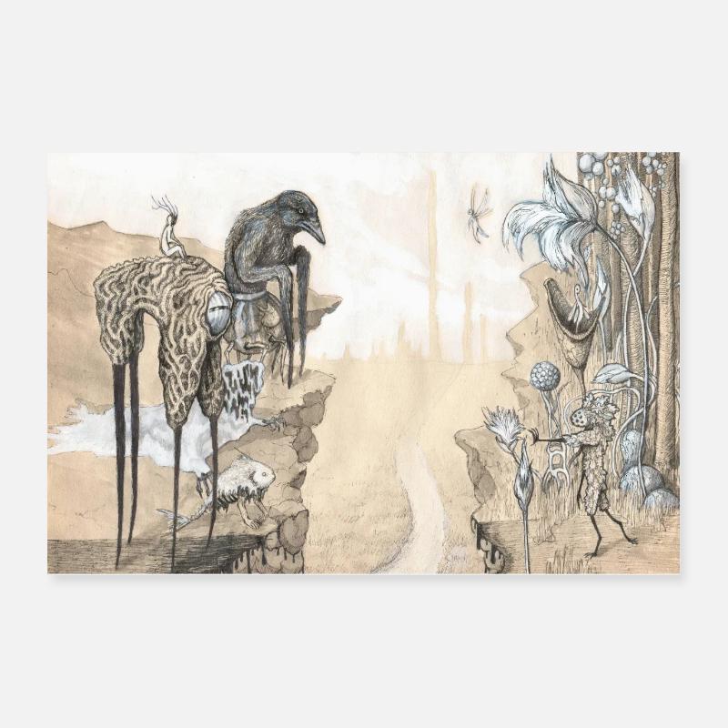 Route fermée (affiche 1) Poster 60 x 40 cm