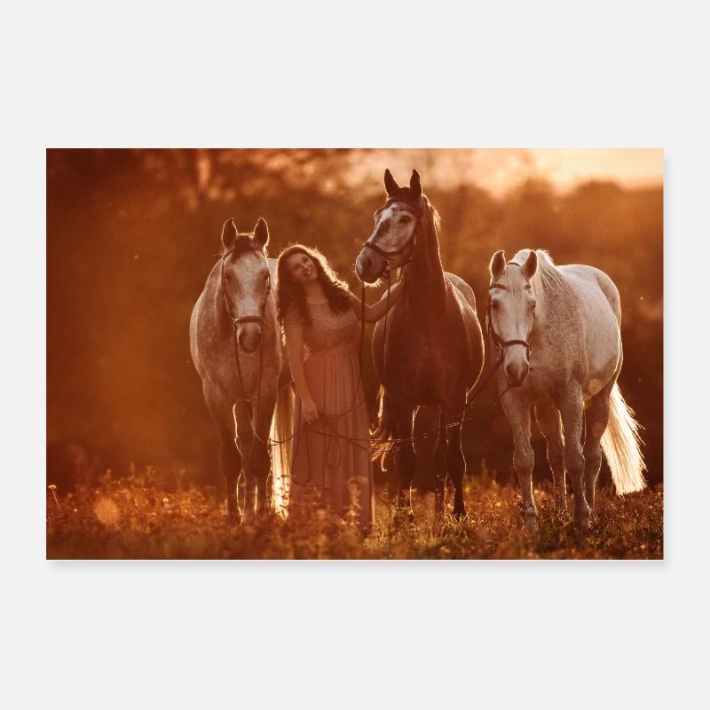 Schimmelfamilie <3 - Poster 60x40 cm - Weiß