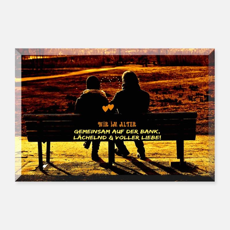 Banque d'affiches amour vieillissant - ensemble Poster 60 x 40 cm