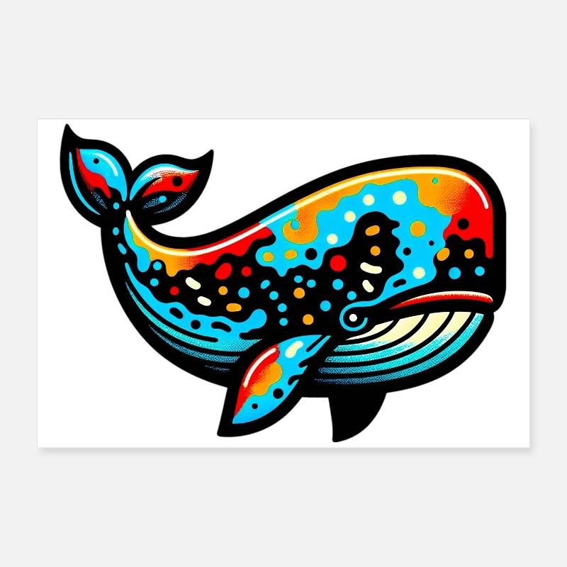 Baleine Poster 60 x 40 cm