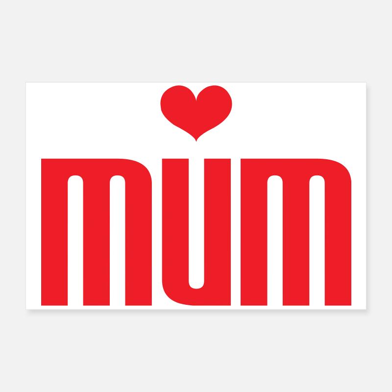 Maman d'Amour - Muttertag Poster 60x40 cm