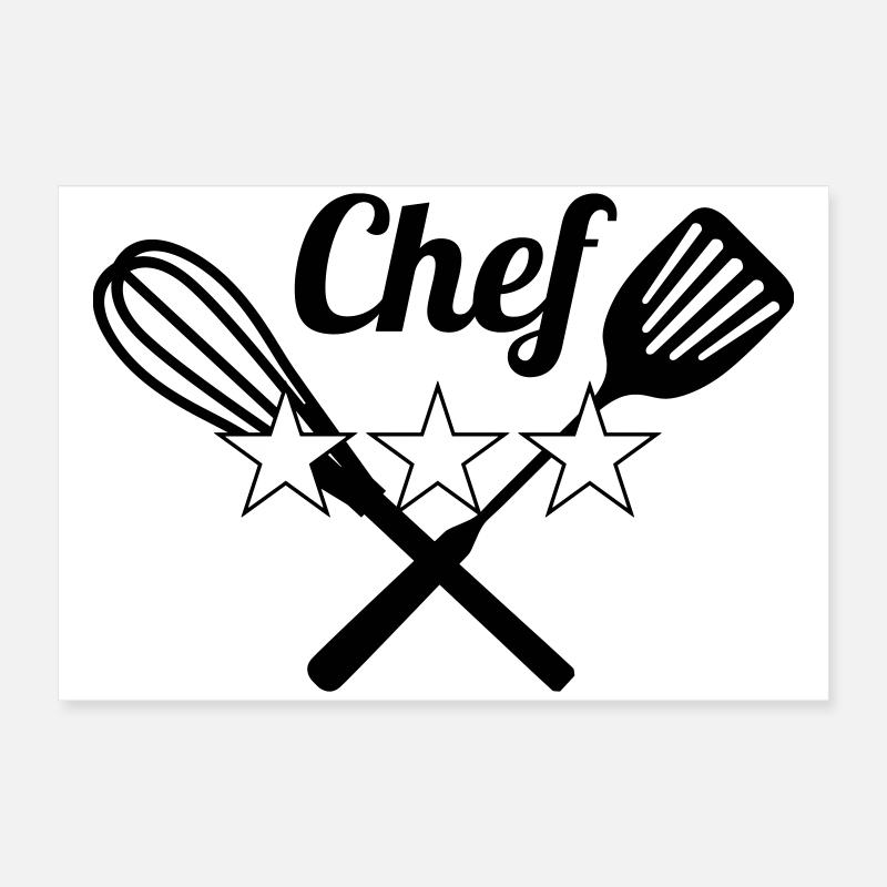 Chef - Cuisine - Cuisinier Poster 60 x 40 cm