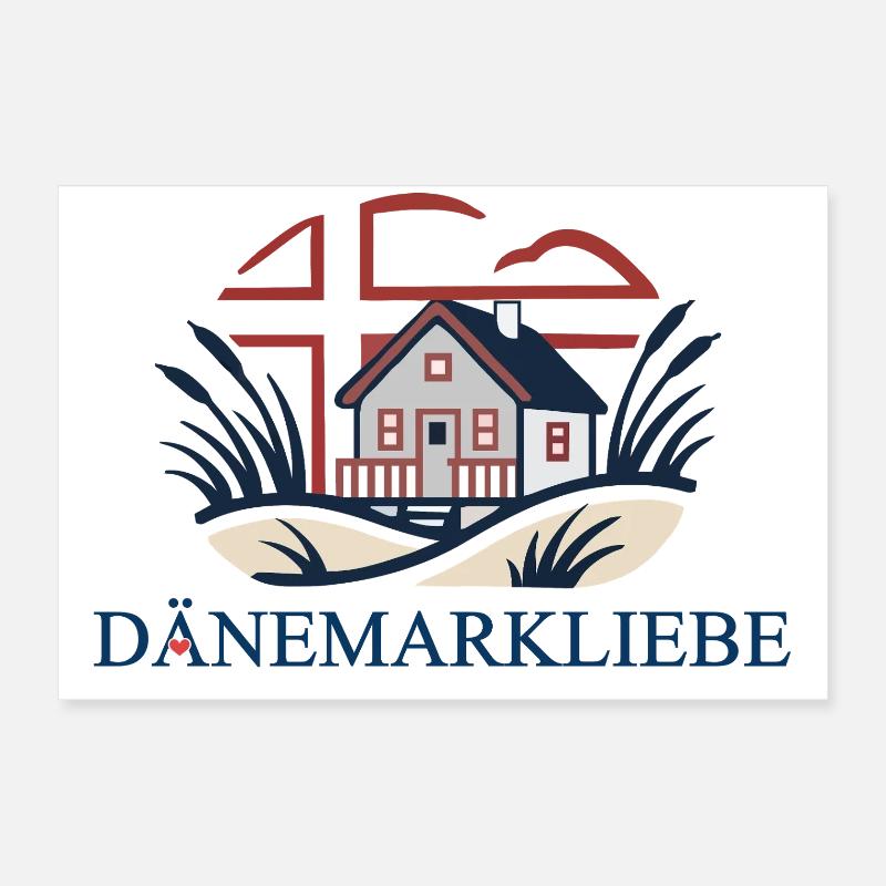 Dänemarkliebe - Ein Statement mit Aussagekraft Poster 60x40 cm