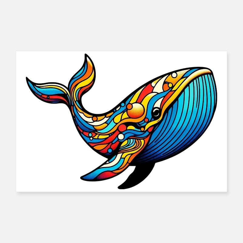 Baleine Poster 60 x 40 cm