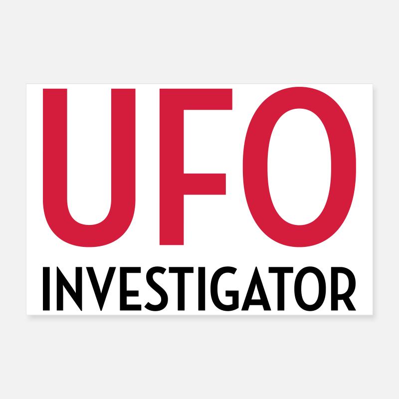 UFO - Alien - Unidentified flying object - Space Poster 24" x 16" (60x40 cm)