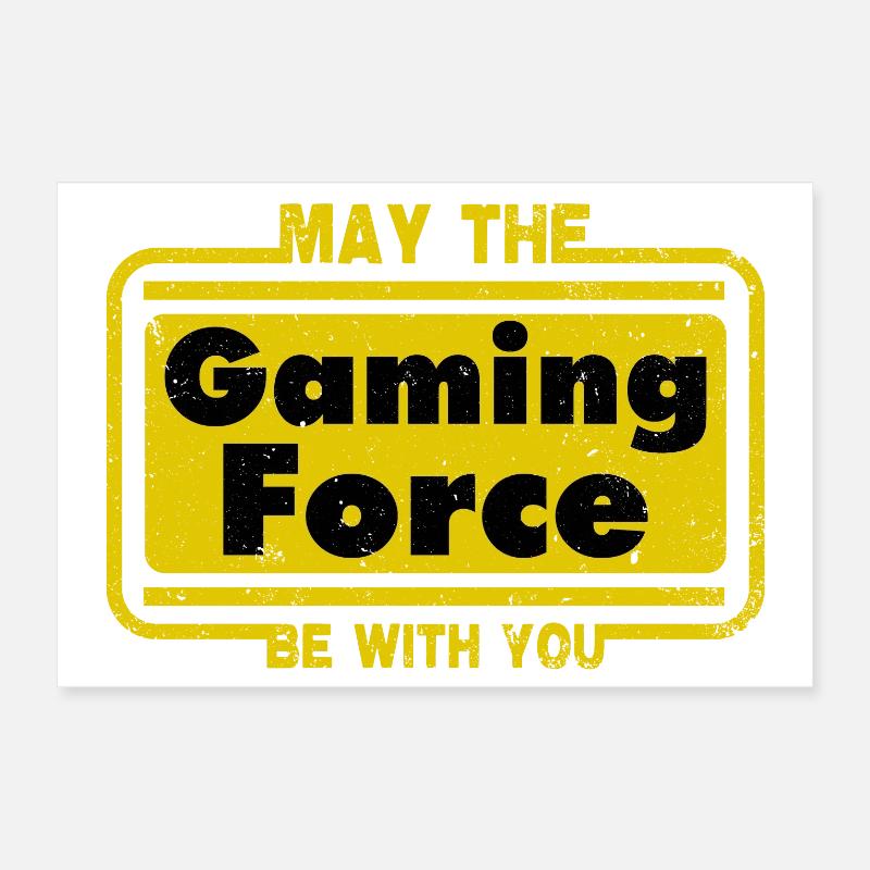 Que la force du jeu soit avec vous Poster 60 x 40 cm