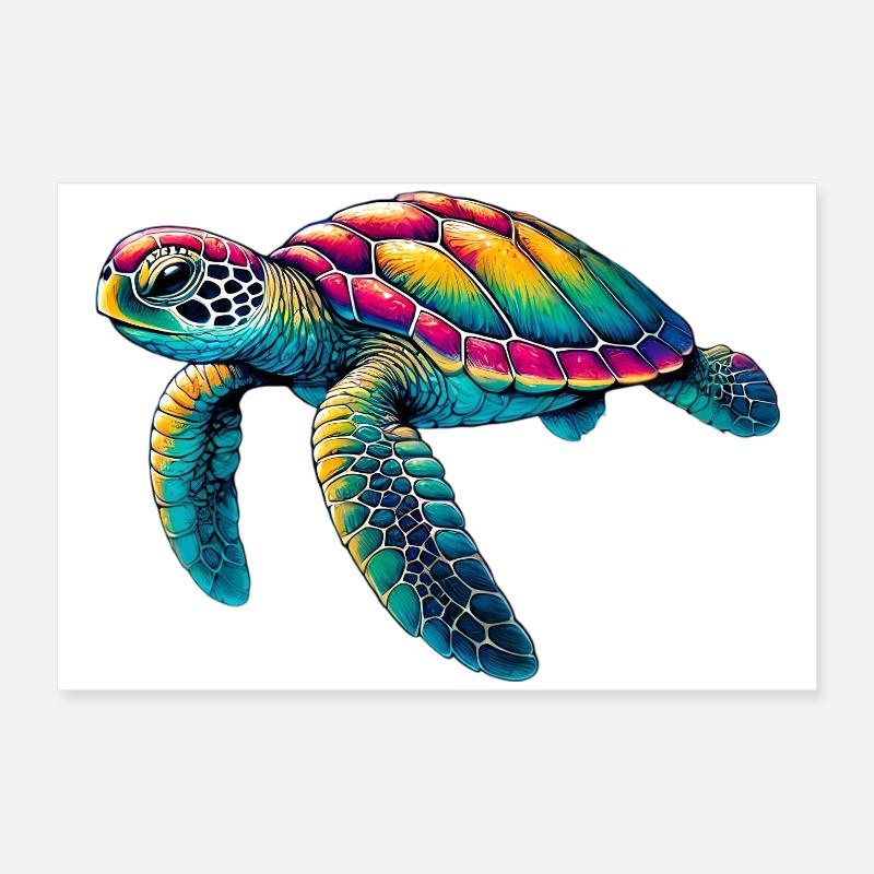 Turtle Poster 24" x 16" (60x40 cm)