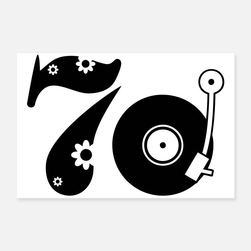 70er Siebzig Seventees Poster 60x40 cm