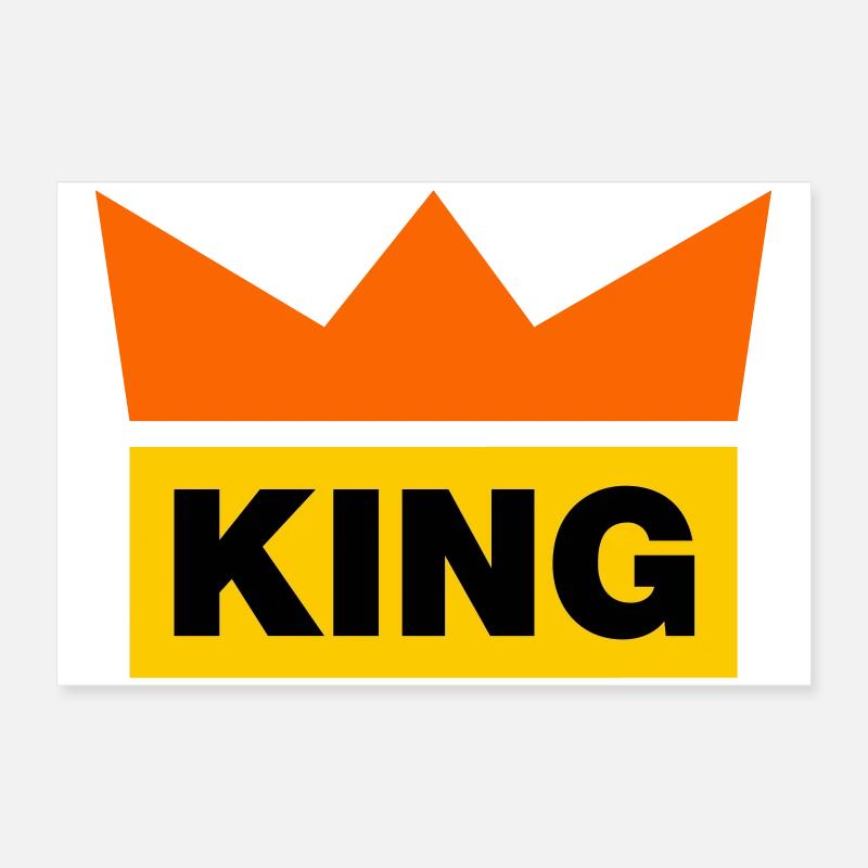 King / 3 Couleurs Poster 60 x 40 cm