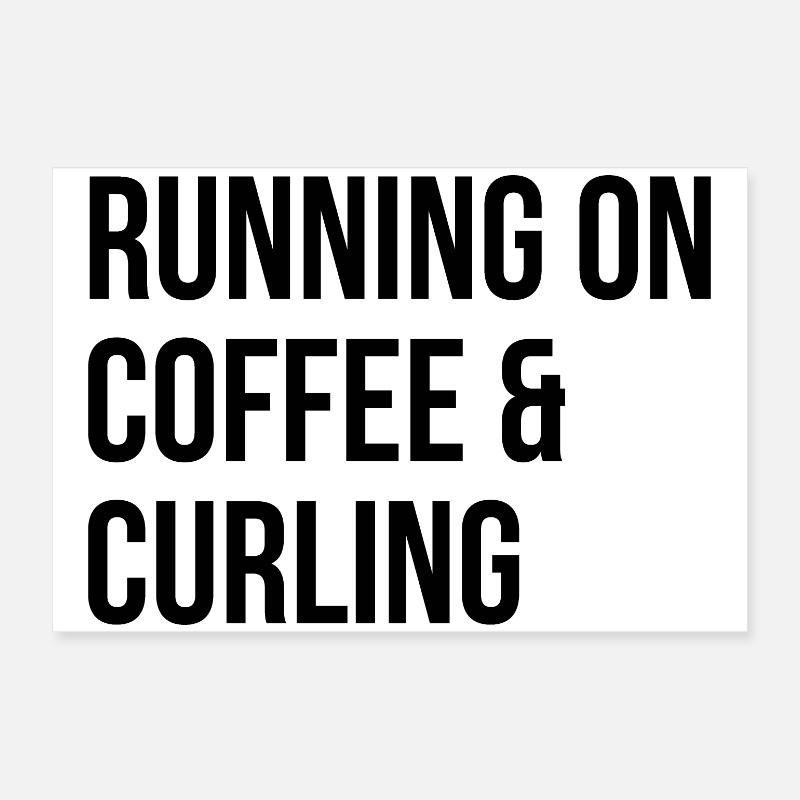 Curling Poster 24" x 16" (60x40 cm)
