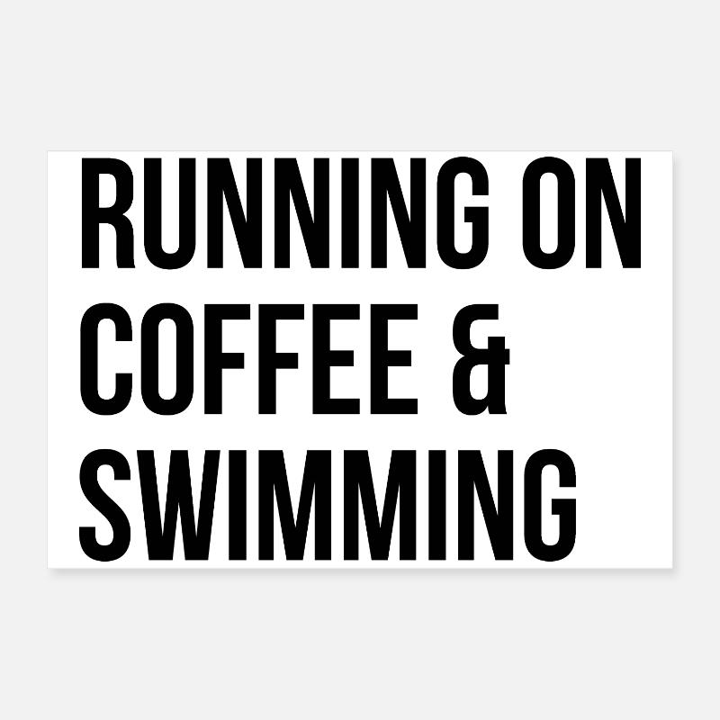 Swimming Poster 24" x 16" (60x40 cm)