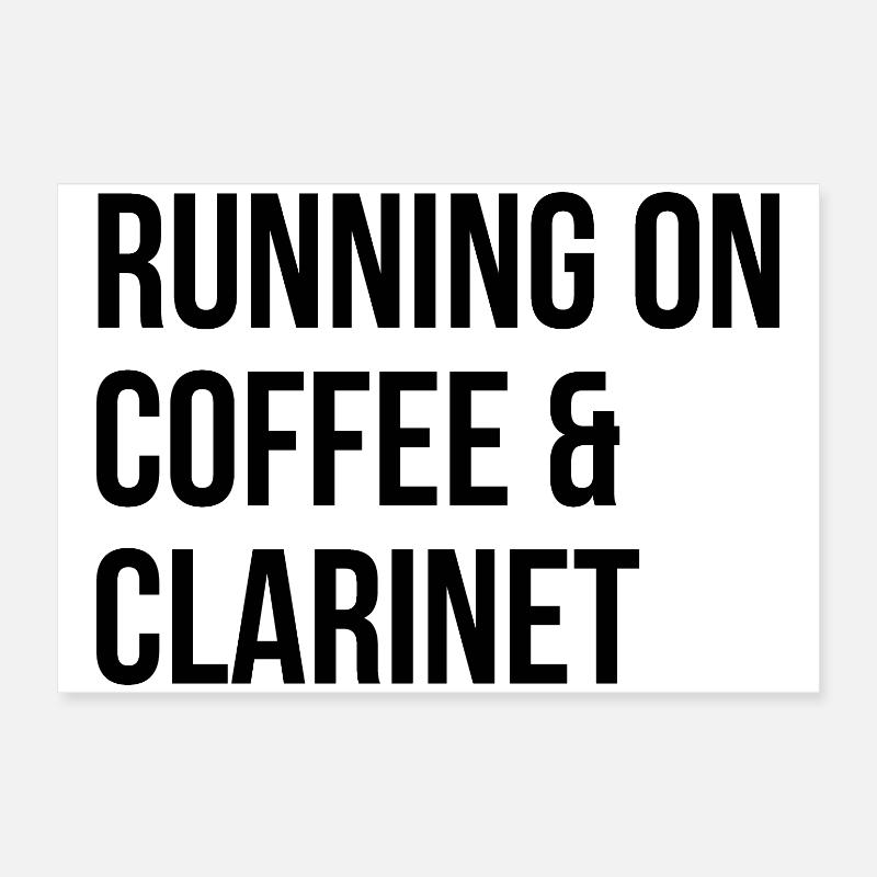 Clarinet Poster 24" x 16" (60x40 cm)