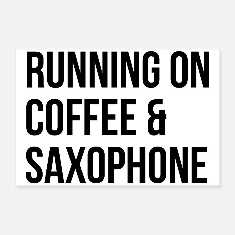 Saxophon Poster 60x40 cm