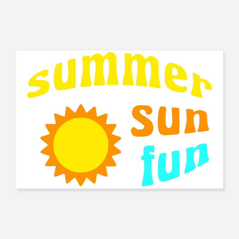 summer sun fun Poster 60x40 cm