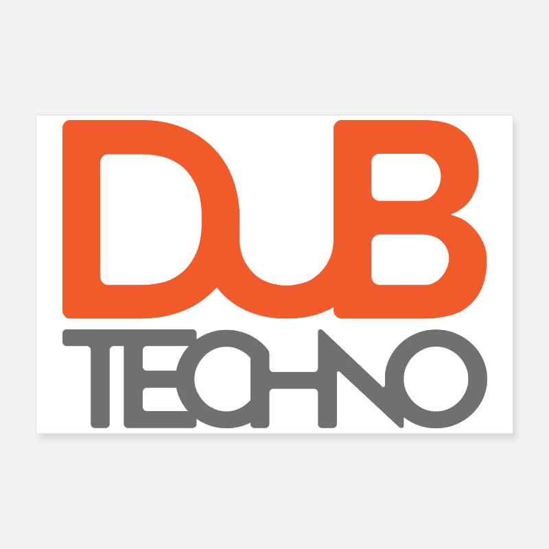 Dub Techno Logo T-Shirt Poster 60x40 cm