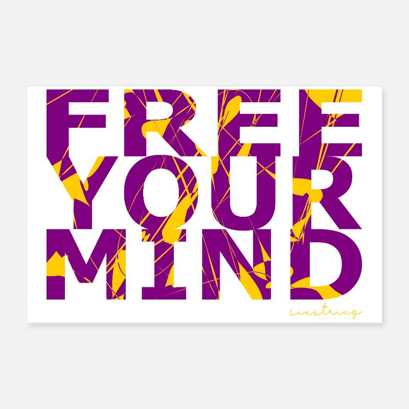 Free Your Mind Poster 60 x 40 cm
