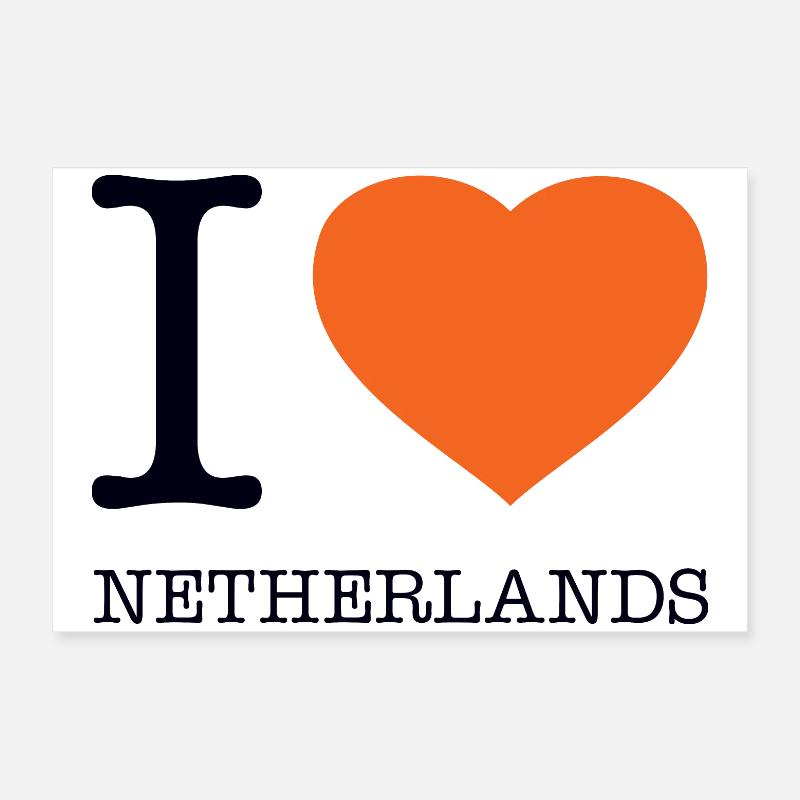 J’ADORE LES PAYS-BAS Poster 60 x 40 cm