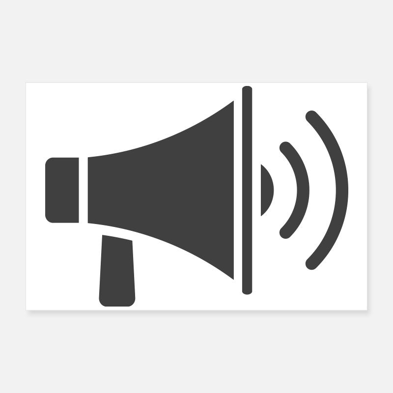 Conception d’icône de mégaphone Poster 60 x 40 cm