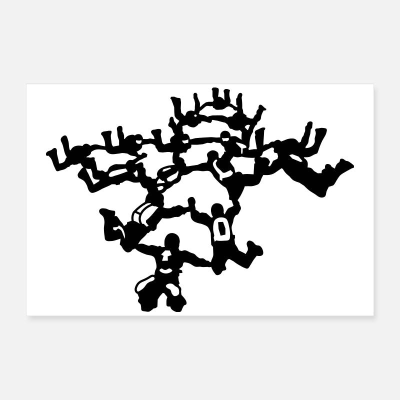 Parachutisme Poster 60 x 40 cm